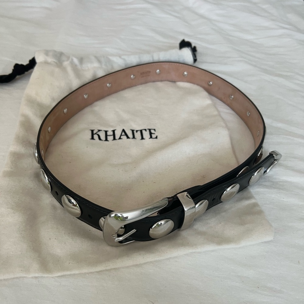 KHAITE Benny Belt with Studs